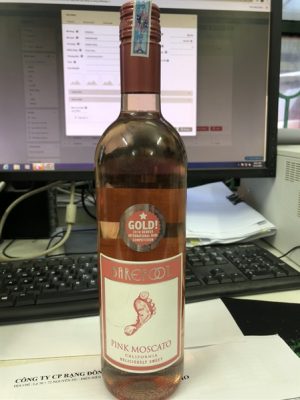 Rượu Vang Mỹ Barefoot Pink Moscato