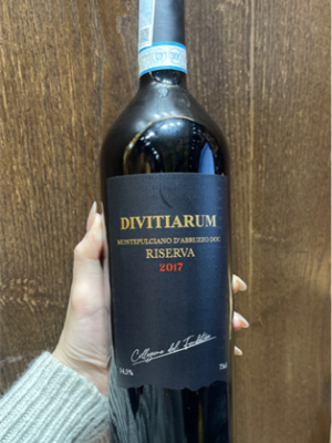 Rượu Vang Ý Divitiarum Montepulciano d’Abruzzo Riserva 2017