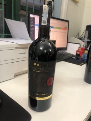 Rượu Vang Ý Varvaglione Papale Primitivo di Manduria